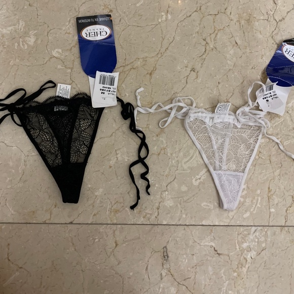 2 SEXY !!! Women's Side Tie adjustable G-String see through S & M - Picture 2 of 6